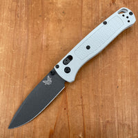Benchmade 535BK-08 Bugout Drop Point CPM-S30V AXIS Lock Storm Gray Grivory Handle
