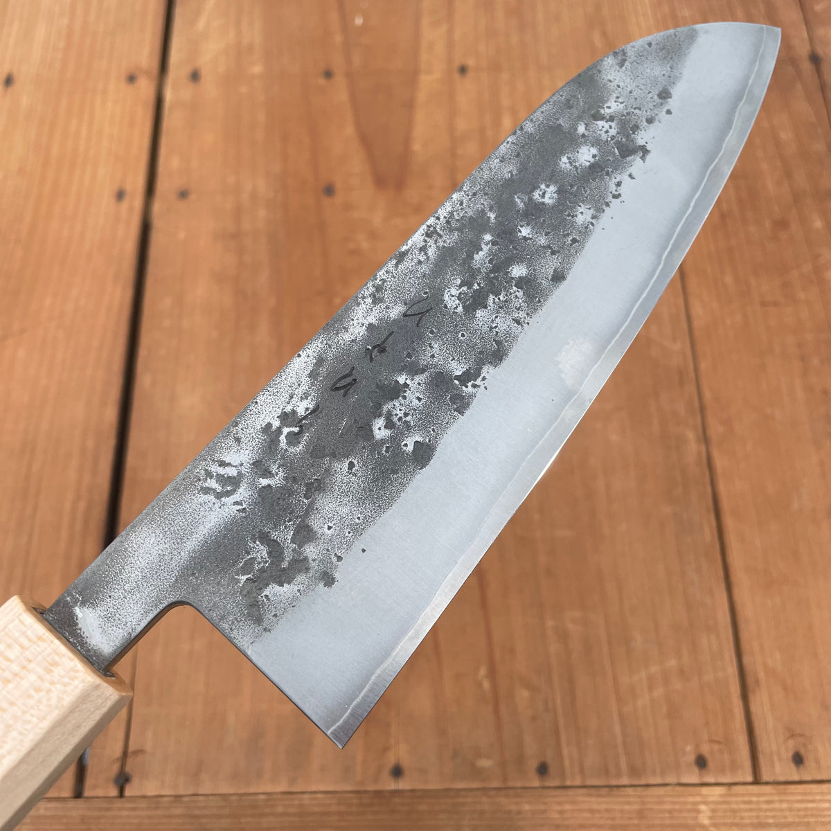 Hitohira TD 165mm Santoku SLD Nashiji Walnut Handle