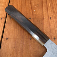 Yoshikazu Tanaka 180mm Santoku Shirogami 1 Damascus Ebony