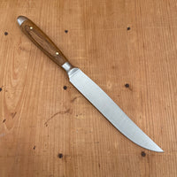 Eichenlaub Forged Tableware Steak Knife Set Stainless Dark Oak Matte Handles - 6 Pieces