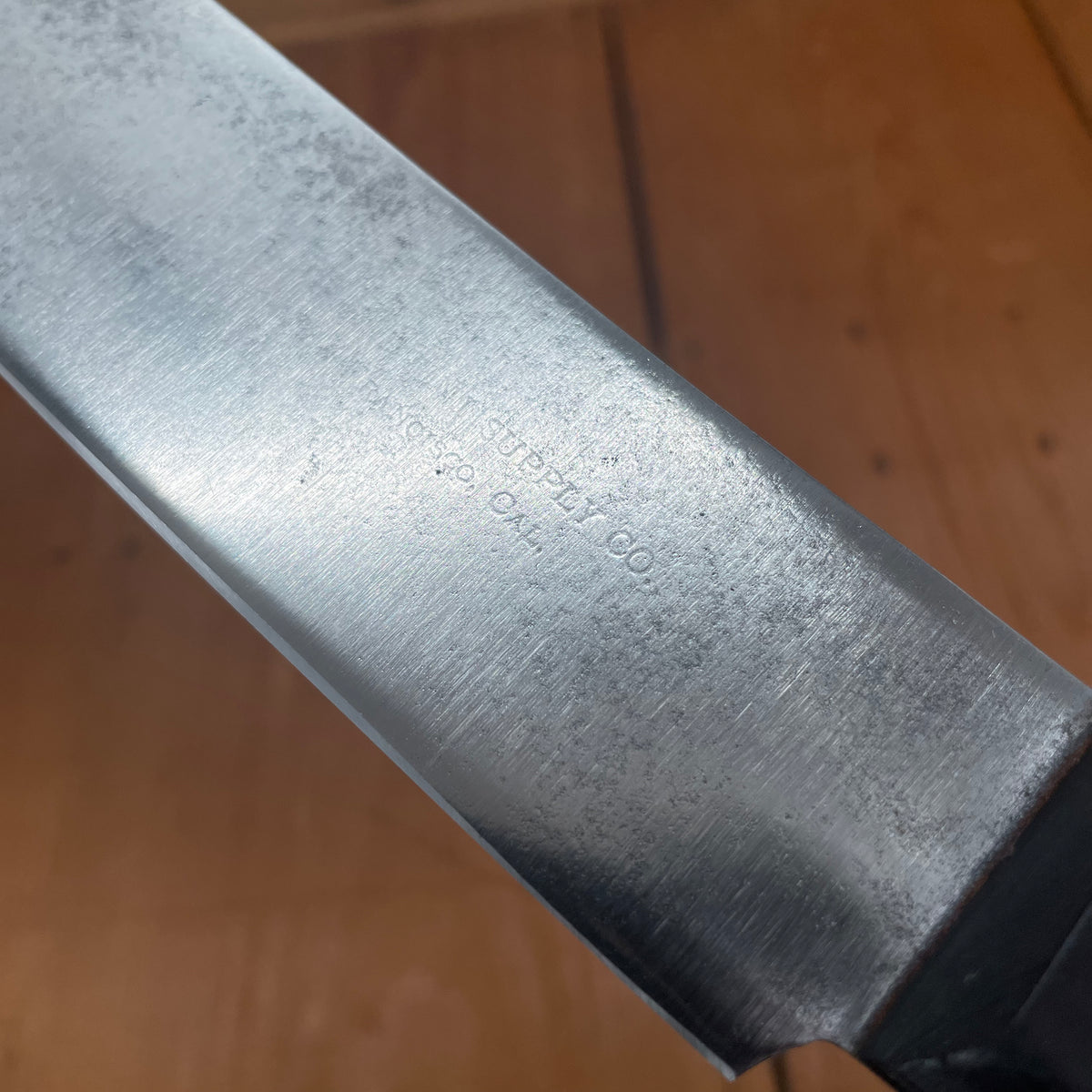 Mariani Supply Co SF Cal. 14" Bullnose Scimitar Carbon Steel Rosewood 1900-1920's?