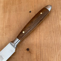 Eichenlaub Forged Tableware Steak Knife Set Stainless Dark Oak Matte Handles - 6 Pieces