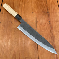 Hitohira Hinode 210mm Gyuto Shirogami 2 Kurouchi Ho Wood Oct