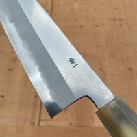 Hitohira Tanaka Kyuzo 240mm Gyuto Stainless Clad Aogami 1 Taihei Makassar Ebony Handle