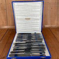 Coutellerie Superieur Table Knife Set Carbon Steel 22pc Set Inox Thiers 1920's-50's?