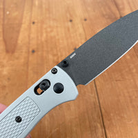 Benchmade 535BK-08 Bugout Drop Point CPM-S30V AXIS Lock Storm Gray Grivory Handle