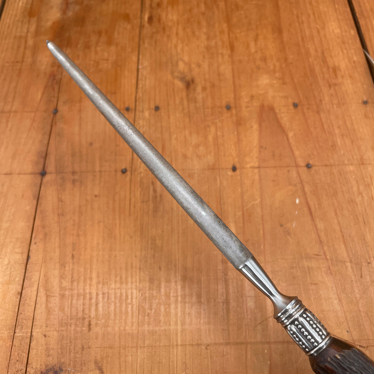 J Russell Co Green River Works Carving Set Sterling & Stag 1880's-1910's