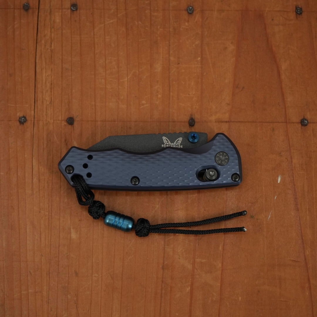 Benchmade 290BK Full Immunity Wharncliffe CPM-M4 AXIS Lock Crater Blue Handle