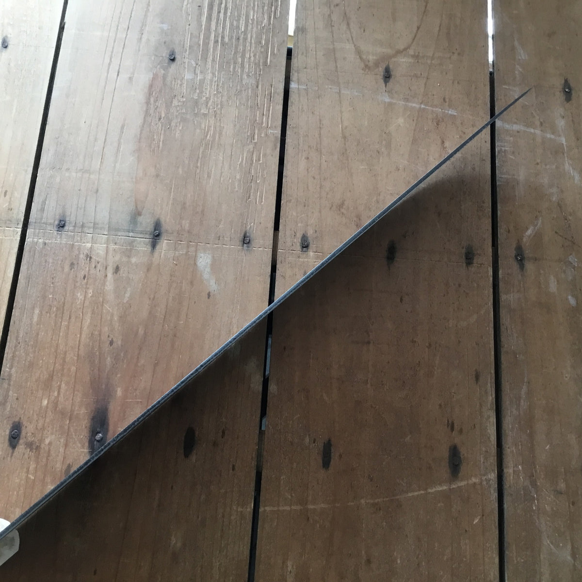 K Sabatier Boucher 14" / 35cm Butcher Knife Carbon Steel Beech