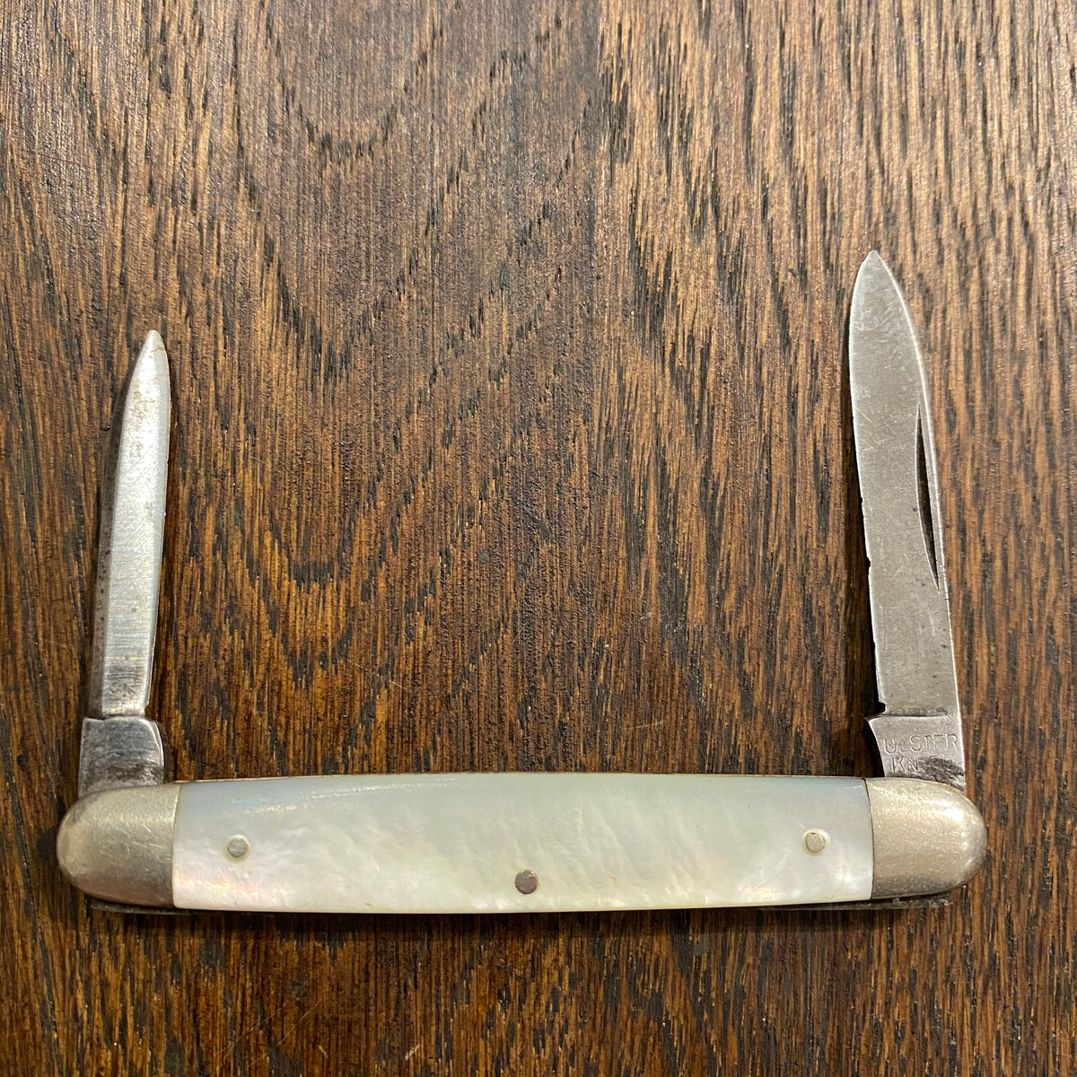 Ulster Knife Co. 2 7/8" Pen Knife Carbon Steel & Mother of Pearl 1876-1941