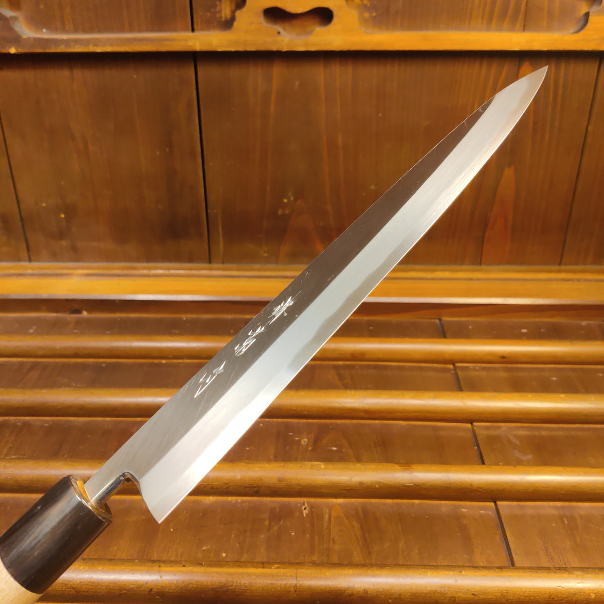 Sakai Kikumori Gokujyo 240mm Mioroshi Deba Shirogami 2