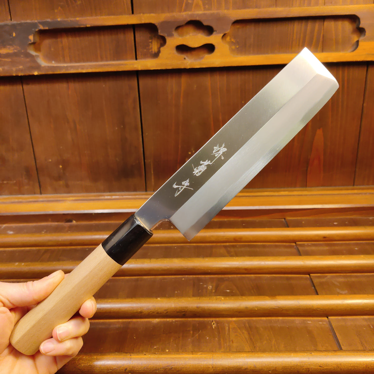 Sakai Kikumori Gokujyo 180mm Usuba Shirogami 2