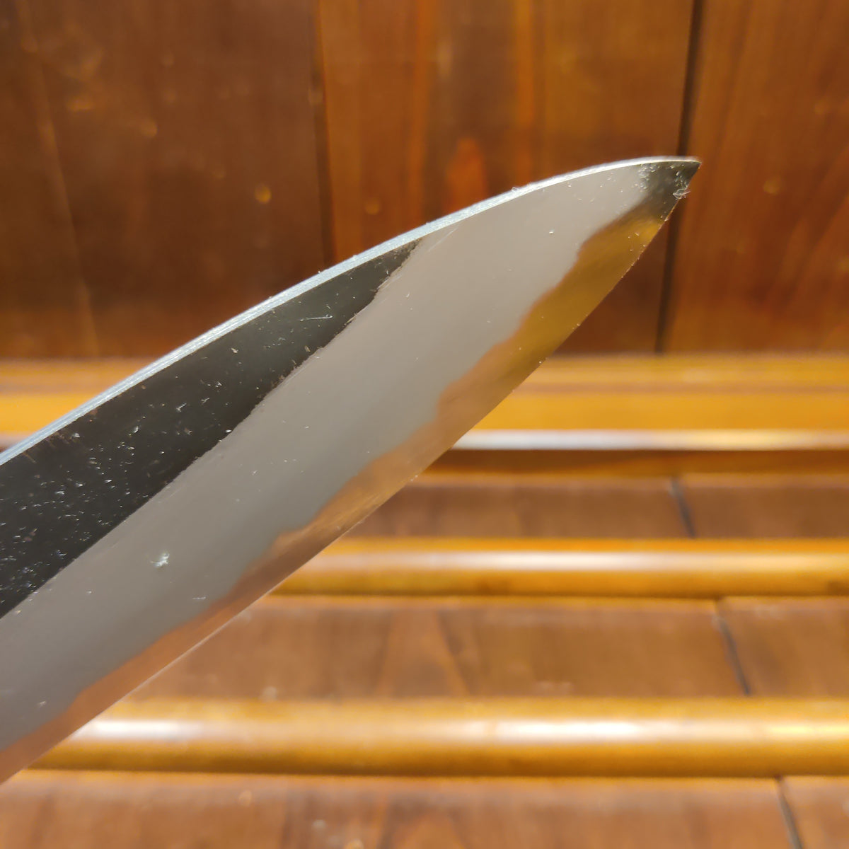 Hitohira Togashi 210mm Gyuto Aogami 2 Kurouchi Cherry Handle (Ebony End)