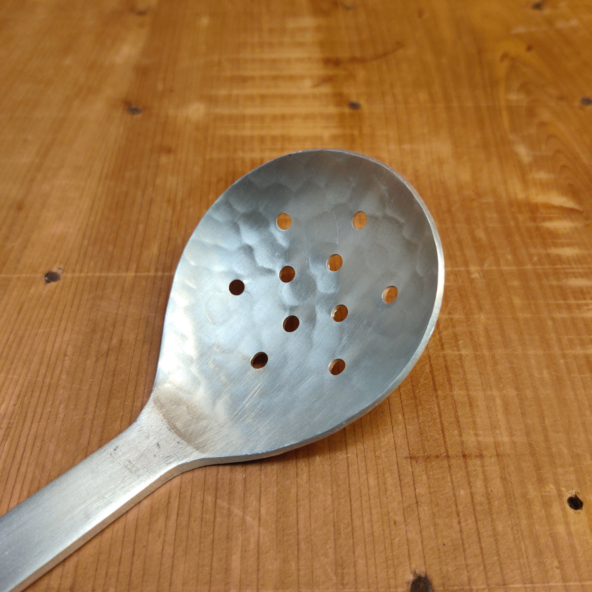 Aluminum Serving Spoon - Round with Holes