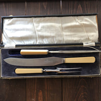 Thomas Wilson Carving Set Sheffield England 1920s Celluloid