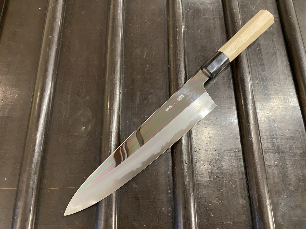 Sakai Kikumori Choyo 240mm Gyuto Aogami 1 with Saya