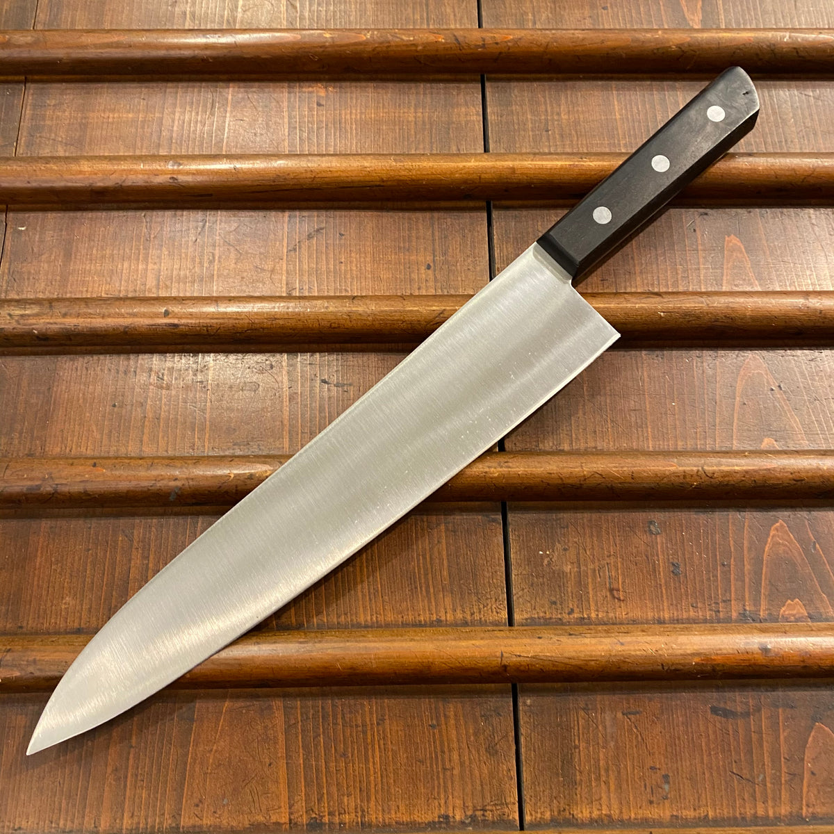 New Old Stock Masakane 270mm Gyuto SK Carbon Steel Ebony (No Bolster)