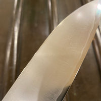 Takada no Hamono 180mm Santoku Iron Clad Aogami 2 Suiboku Finish Pakka & Ebony