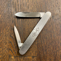 Robeson Shuredge “Delhi” 3” Pen Stainless Blade Nickel Scales 1922-77