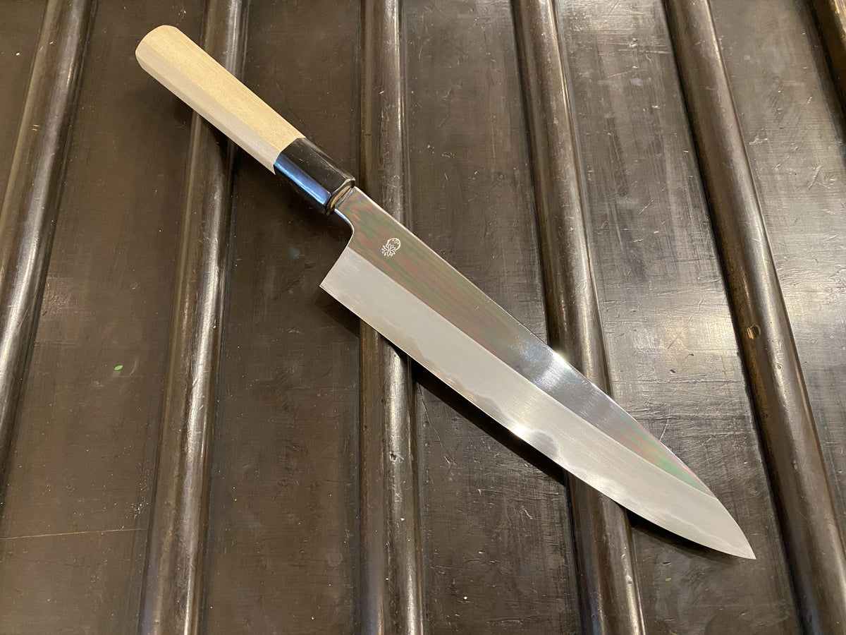 Sakai Kikumori Choyo 240mm Gyuto Aogami 1 with Saya