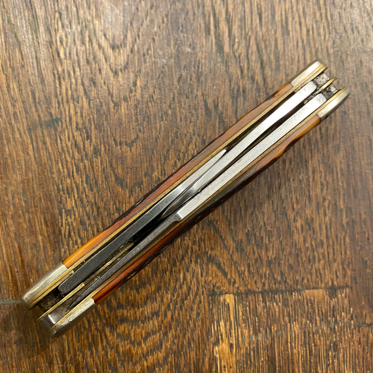Western 4” Stockman Carbon Blades Delrin Scales 1961-76?
