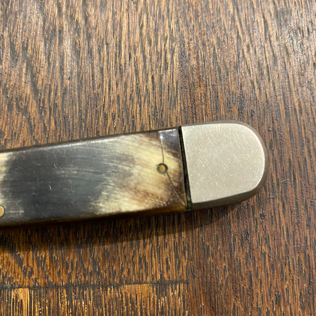 Unmarked 4" Jack Knife Carbon Steel Horn Handle -Sheffield?