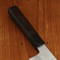 Hatsukokuro Nakagawa 170mm Santoku Ginsanko Ebony Handle