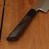 Hatsukokoro Shirasagi 210mm Kiritsuke Gyuto Single Bevel Shirogami 2 Angled Wenge