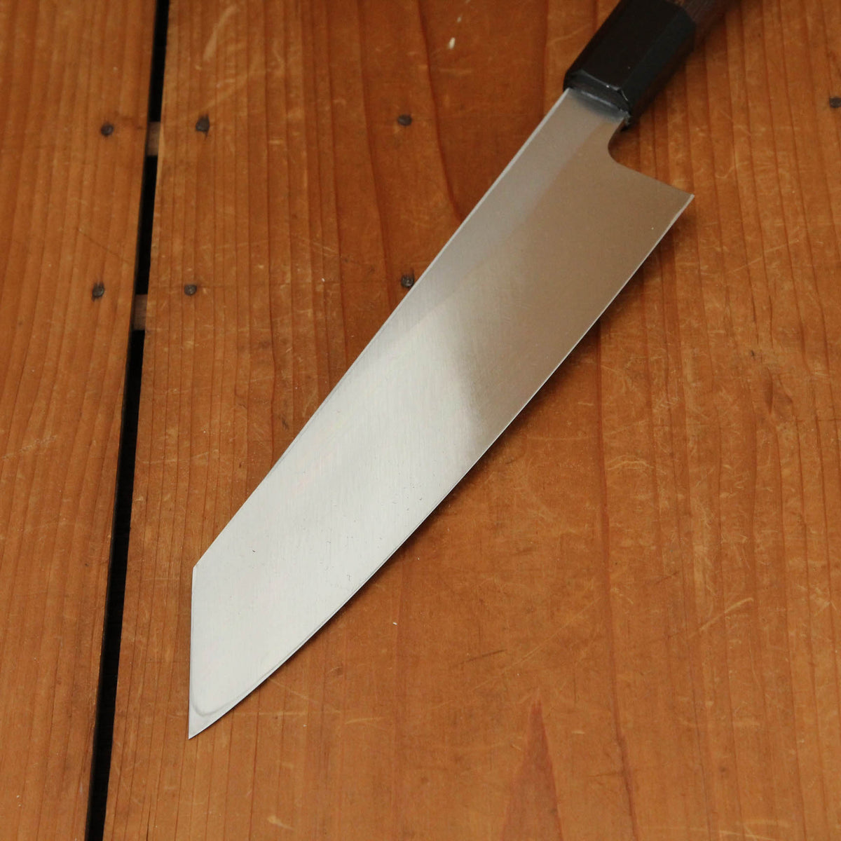 Hatsukokoro Shirasagi 210mm Kiritsuke Gyuto Single Bevel Shirogami 2 Angled Wenge
