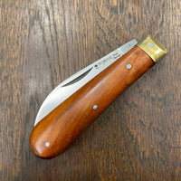 Friedr Herder 3.5” Sheepsfoot Carbon Lockback Cherry Handle