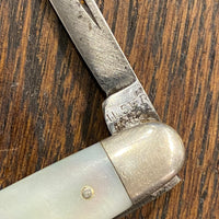 Ulster Knife Co. 2 7/8" Pen Knife Carbon Steel & Mother of Pearl 1876-1941