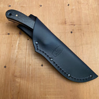Buck 113 Ranger Skinner 3 1/8" Drop Point 420HC Fixed Blade Crelicam Ebony Handle with Leather Sheath