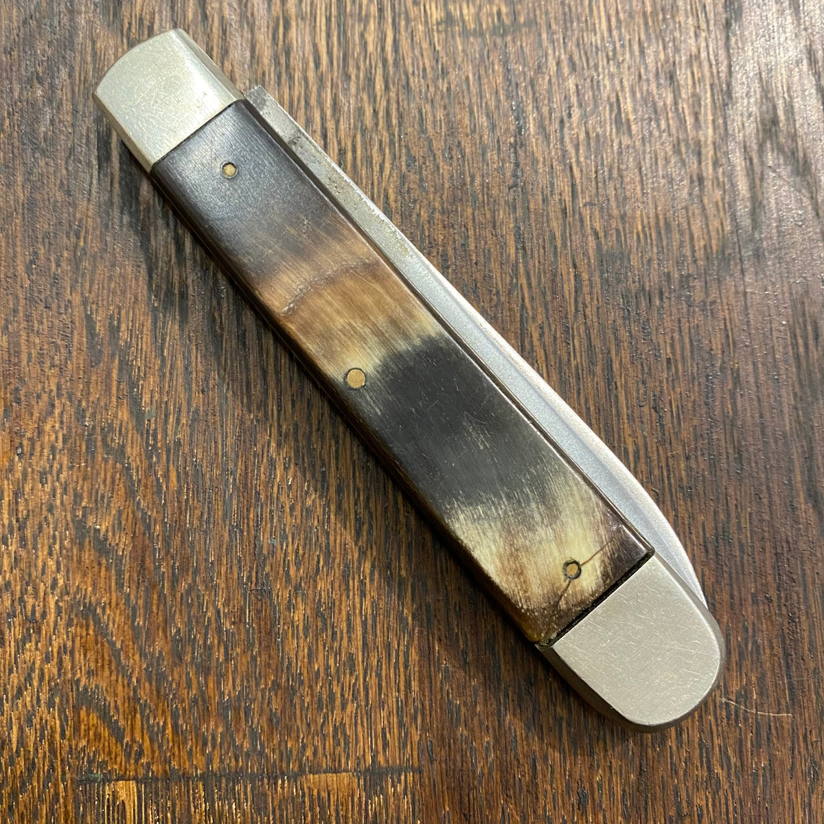 Unmarked 4" Jack Knife Carbon Steel Horn Handle -Sheffield?