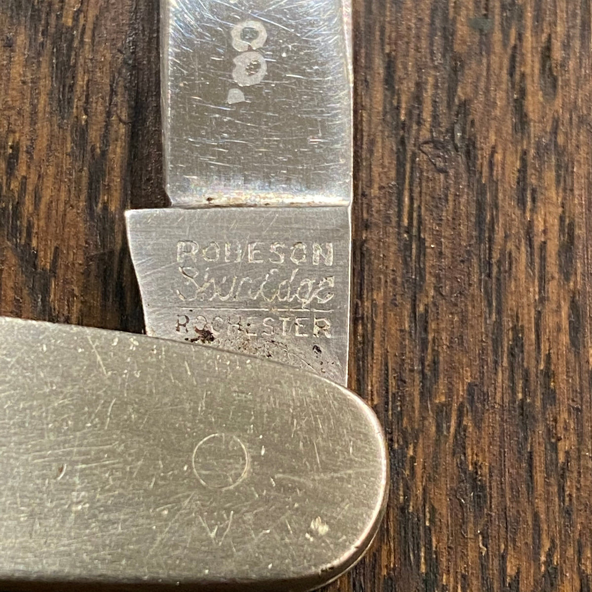 Robeson Shuredge 3” Pen Stainless Blade Nickel Scales 1922-38
