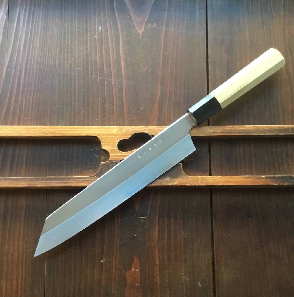 Sakai Kikumori Choyo 240mm Kiritsuke Gyuto Ginsanko with Saya