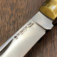 Friedr Herder 3.5” Sheepsfoot Carbon Lockback Cherry Handle