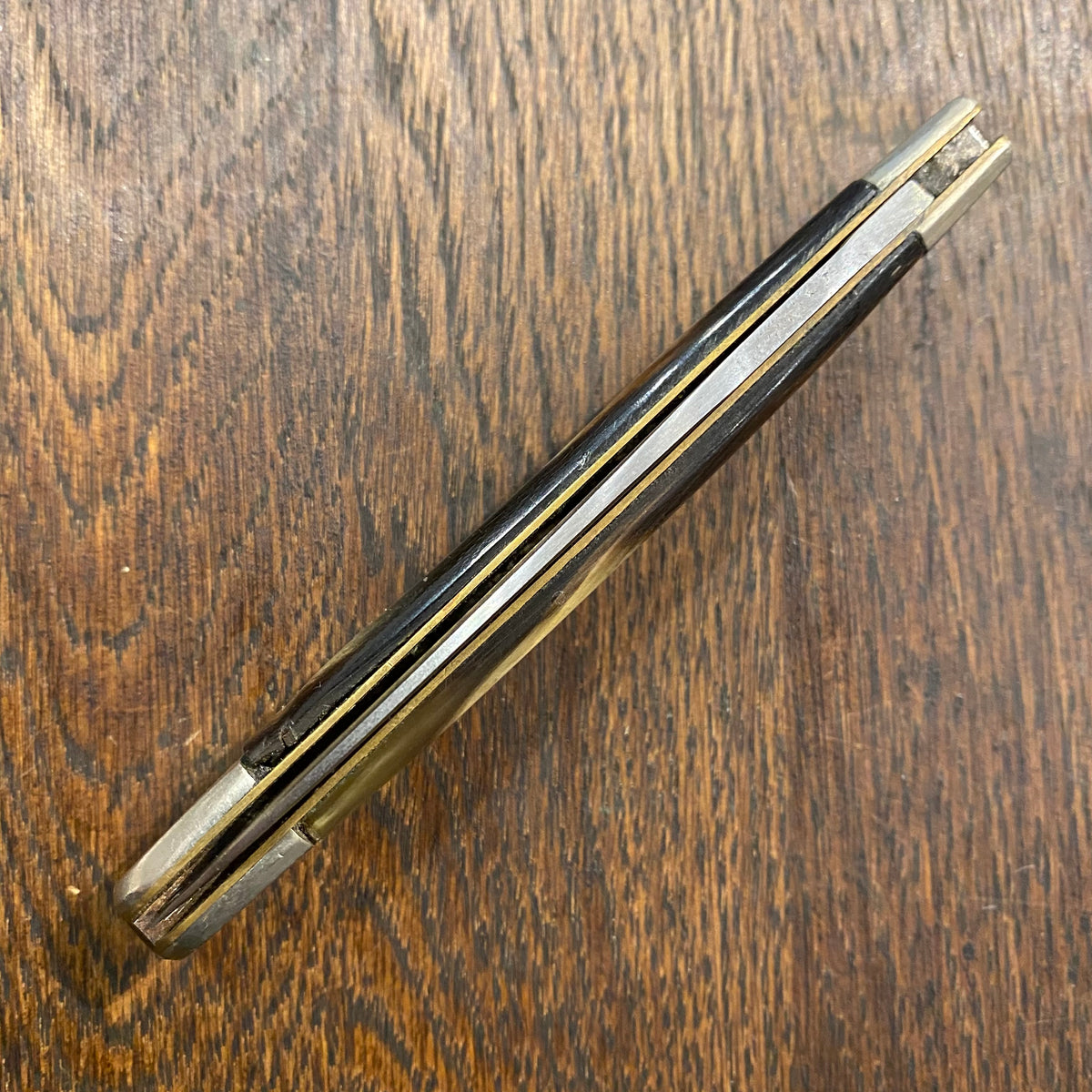 Unmarked 4" Jack Knife Carbon Steel Horn Handle -Sheffield?