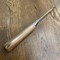 Friedr Herder 4” Sheepsfoot Carbon Lockback Sapele Wood Handle