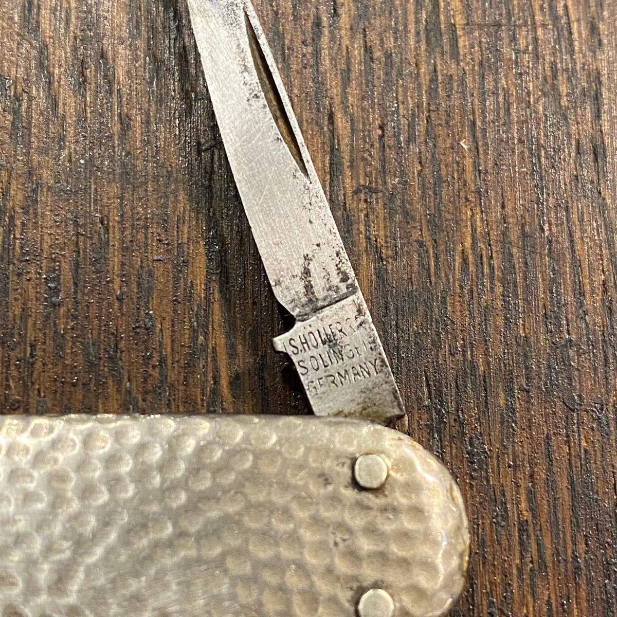 Adolf Blaich SF 2 7/8” Lobster Pen Knife Shriners Nickel Hafts 1895-1906