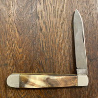 Unmarked 4" Jack Knife Carbon Steel Horn Handle -Sheffield?