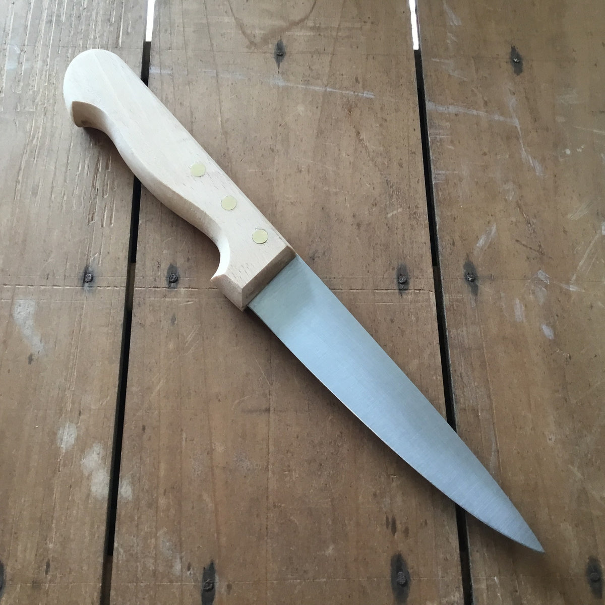 K Sabatier Saigner 5.5" / 14cm Butcher Knife Carbon Steel Beech