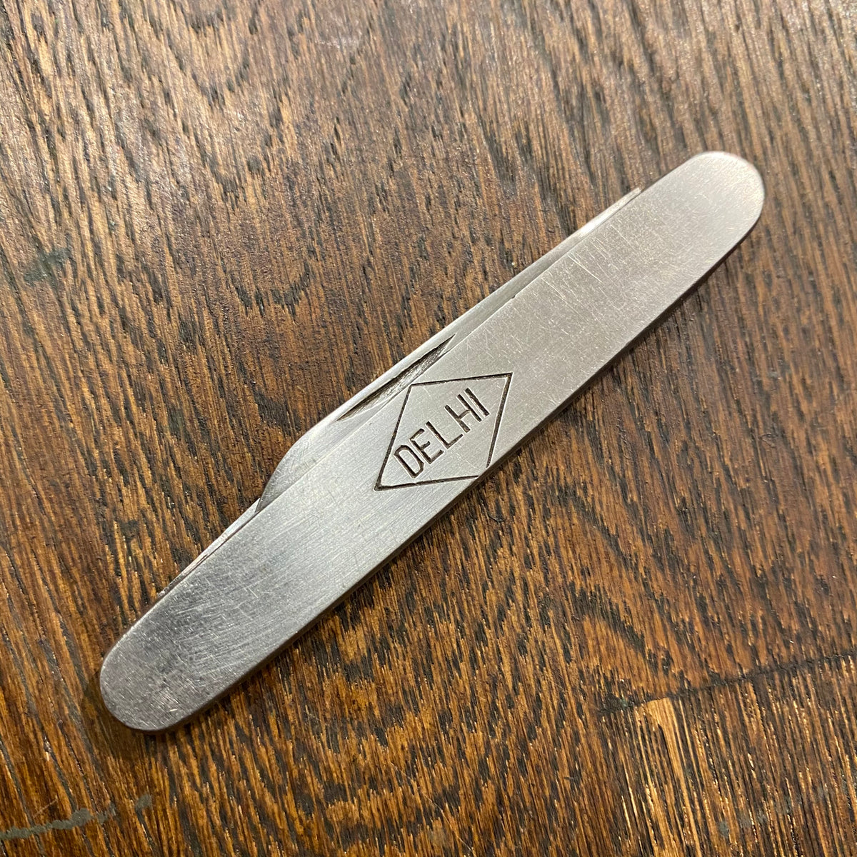 Robeson Shuredge “Delhi” 3” Pen Stainless Blade Nickel Scales 1922-77