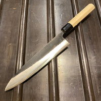 Konosuke Madei Sumiiro 210mm Gyuto SLD Kurouchi Nashiji - by Nihei with Saya