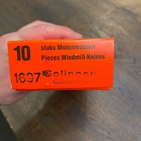 Windmühlenmesser New Old Stock 4.25" Tomato Knife Round Tip Stainless Palisander 1960’s-70’s