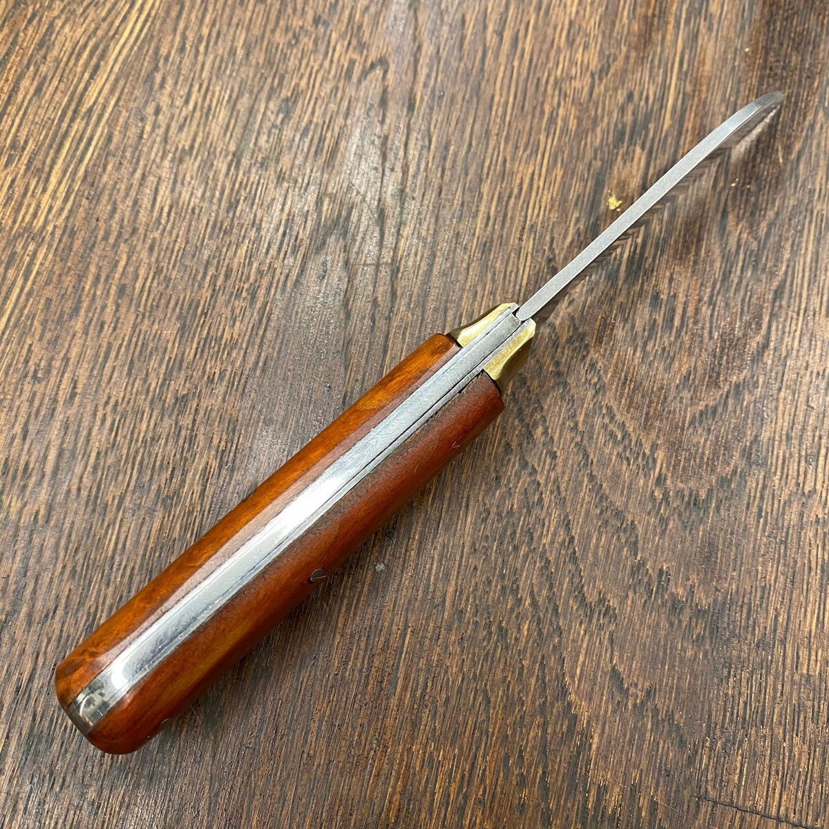 Friedr Herder 3.5” Sheepsfoot Carbon Lockback Cherry Handle