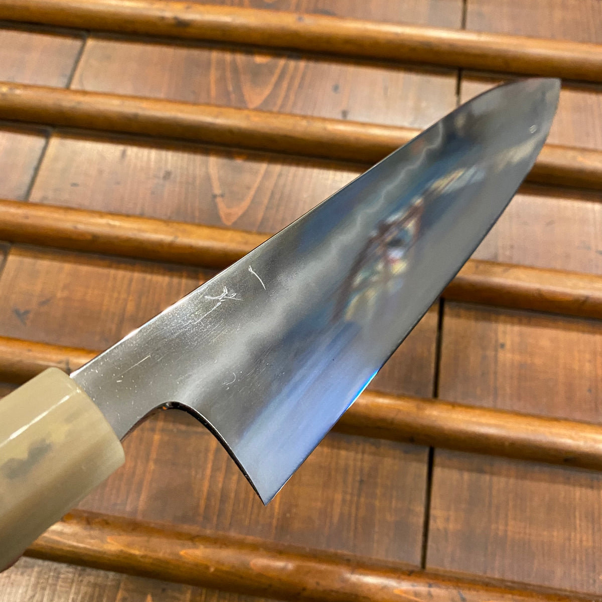 Hitohira Togashi Yohei 210mm Gyuto Aogami 2 Mizu Honyaki Kurokaki Persimmon