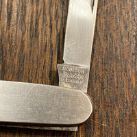 Robeson Shuredge “Delhi” 3” Pen Stainless Blade Nickel Scales 1922-77
