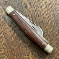 Schrade Walden 3 3/8" Stockman 832 Carbon Steel Wood Scales 1946-73