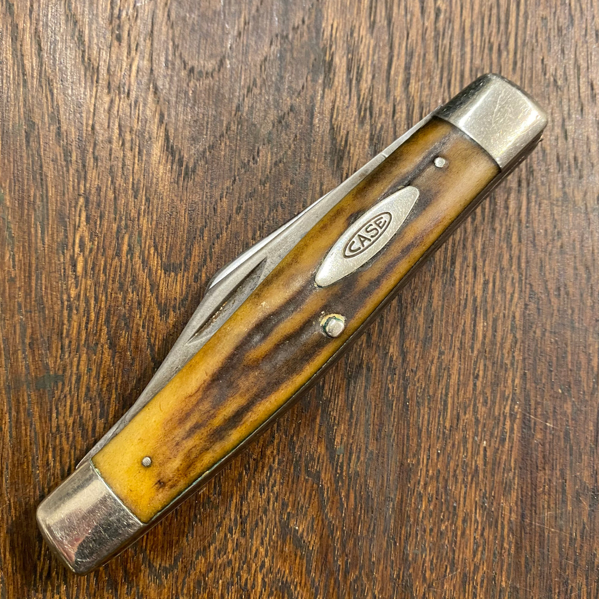 Case XX 4 5/16” Large Stockman 5375 Carbon Blades Stag Scales 1965-70