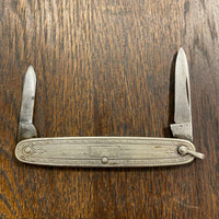 LF&C 3” Pen Carbon Blade Silverplate Scales 1912-1950